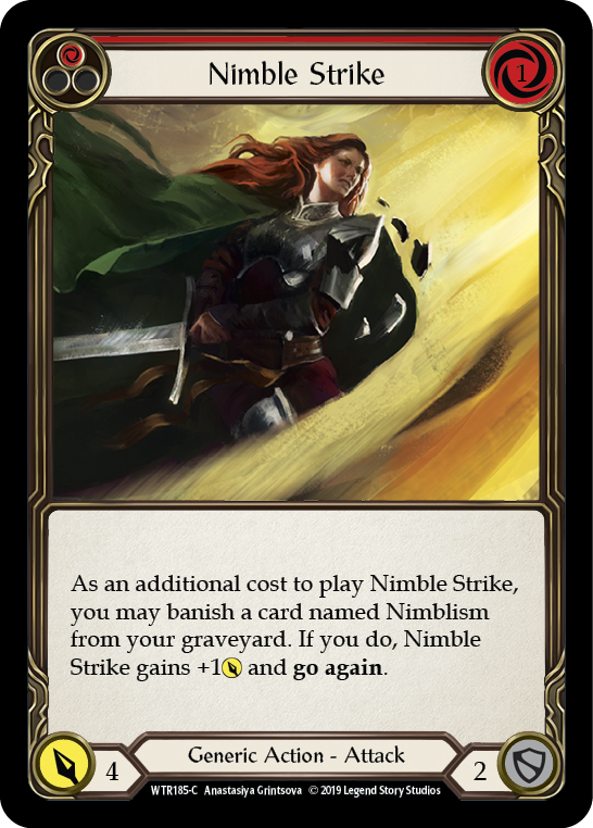Nimble Strike (Red) [WTR185-C] Alpha Print Normal Flesh And Blood Single Flesh And Blood   