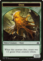 Ooze (016) // Ooze (017) Double-Sided Token [Tokens] Planechase Anthology Tokens MTG Single Magic: The Gathering
