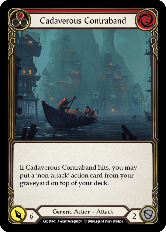 Cadaverous Contraband (Red) [ARC179-C] 1st Edition Normal Flesh And Blood Single Flesh And Blood   