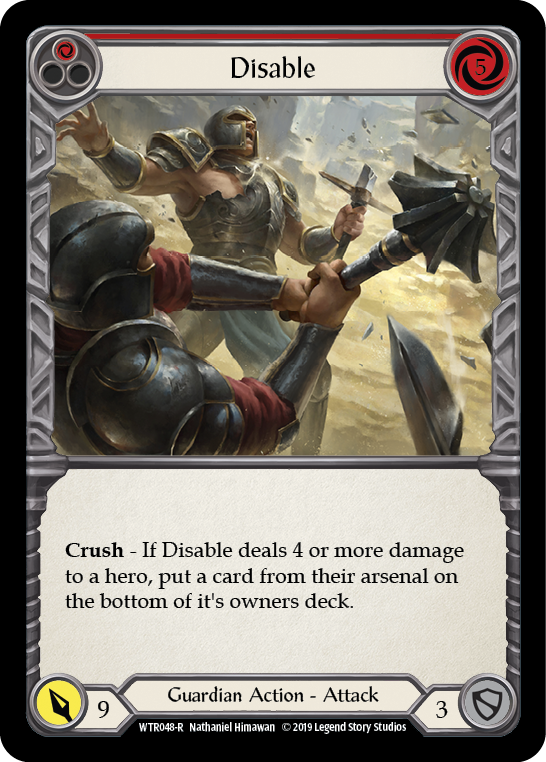 Disable (Red) [WTR048-R] Alpha Print Normal Flesh And Blood Single Flesh And Blood   