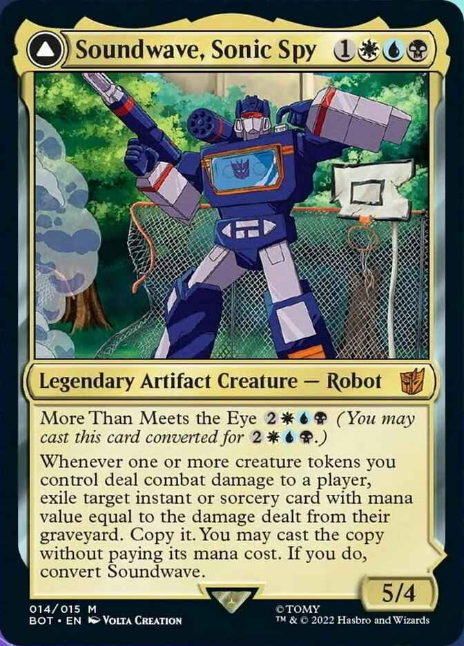 Soundwave, Sonic Spy // Soundwave, Superior Captain [Transformers] MTG Single Magic: The Gathering   