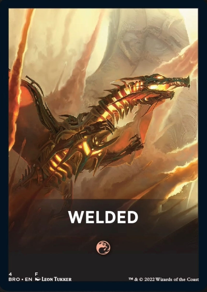 Welded Theme Card [Tokens] The Brothers' War Tokens MTG Single Magic: The Gathering