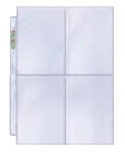 4-Pocket Platinum Page With 3-1/2" X 5" Pockets Binders & Pages Ultra Pro