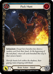 Pack Hunt (Blue) [WTR025-C] Alpha Print Rainbow Foil Flesh And Blood Single Flesh And Blood   