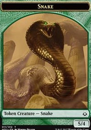 Snake // Zombie Double-Sided Token [Tokens] Hour of Devastation Tokens MTG Single Magic: The Gathering