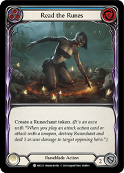 Read the Runes (Blue) [ARC111] Unlimited Edition Rainbow Foil Flesh And Blood Single Flesh And Blood   