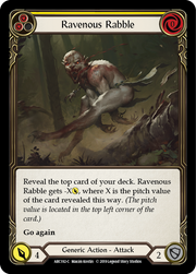 Ravenous Rabble (Yellow) [ARC192-C] 1st Edition Normal Flesh And Blood Single Flesh And Blood   