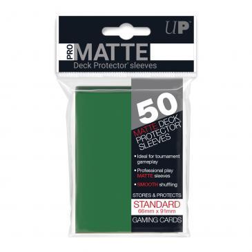 50Ct Pro-Matte Green Standard Deck Protectors  Ultra Pro Sleeves Taps Games Edmonton Alberta