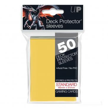 50Ct Yellow Standard Deck Protectors  Ultra Pro Sleeves Taps Games Edmonton Alberta