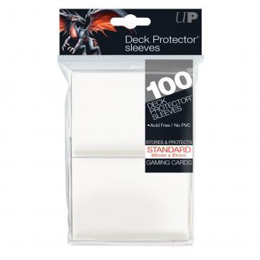 100Ct White Standard Deck Protectors Card Sleeves Ultra Pro