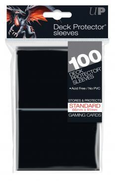 100Ct Black Standard Deck Protectors Card Sleeves Ultra Pro