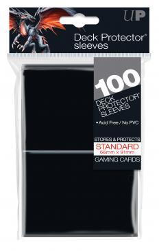 100Ct Black Standard Deck Protectors  Ultra Pro Sleeves Taps Games Edmonton Alberta