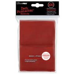 100Ct Red Standard Deck Protectors Card Sleeves Ultra Pro