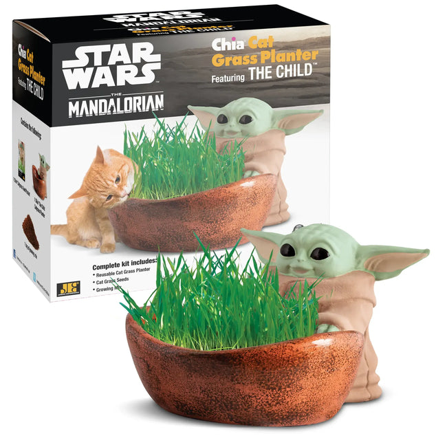 Chia Cat Grass Planter: Star Wars The Mandalorian "The Child" Toys & Plushes Chia Pets   