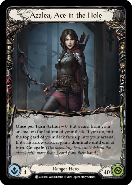 Azalea, Ace in the Hole // Death Dealer [U-ARC038 // U-ARC040] (Arcane Rising Unlimited)  Unlimited Normal Flesh And Blood Single Flesh And Blood   