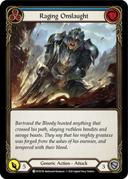 Raging Onslaught (Blue) [WTR190] Unlimited Edition Normal Flesh And Blood Single Flesh And Blood   
