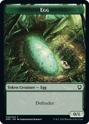 Snake // Egg Double-Sided Token [Tokens] Dominaria United Commander Tokens MTG Single Magic: The Gathering