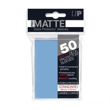 50Ct Pro-Matte Light Blue Standard Deck Protectors Card Sleeves Ultra Pro