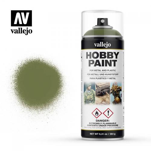 Vallejo: Aerosol 28027 Goblin Green Primer Model Paints Vallejo
