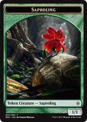 Saproling // Treasure (010) Double-Sided Token [Explorers of Ixalan Tokens] MTG Single Magic: The Gathering   
