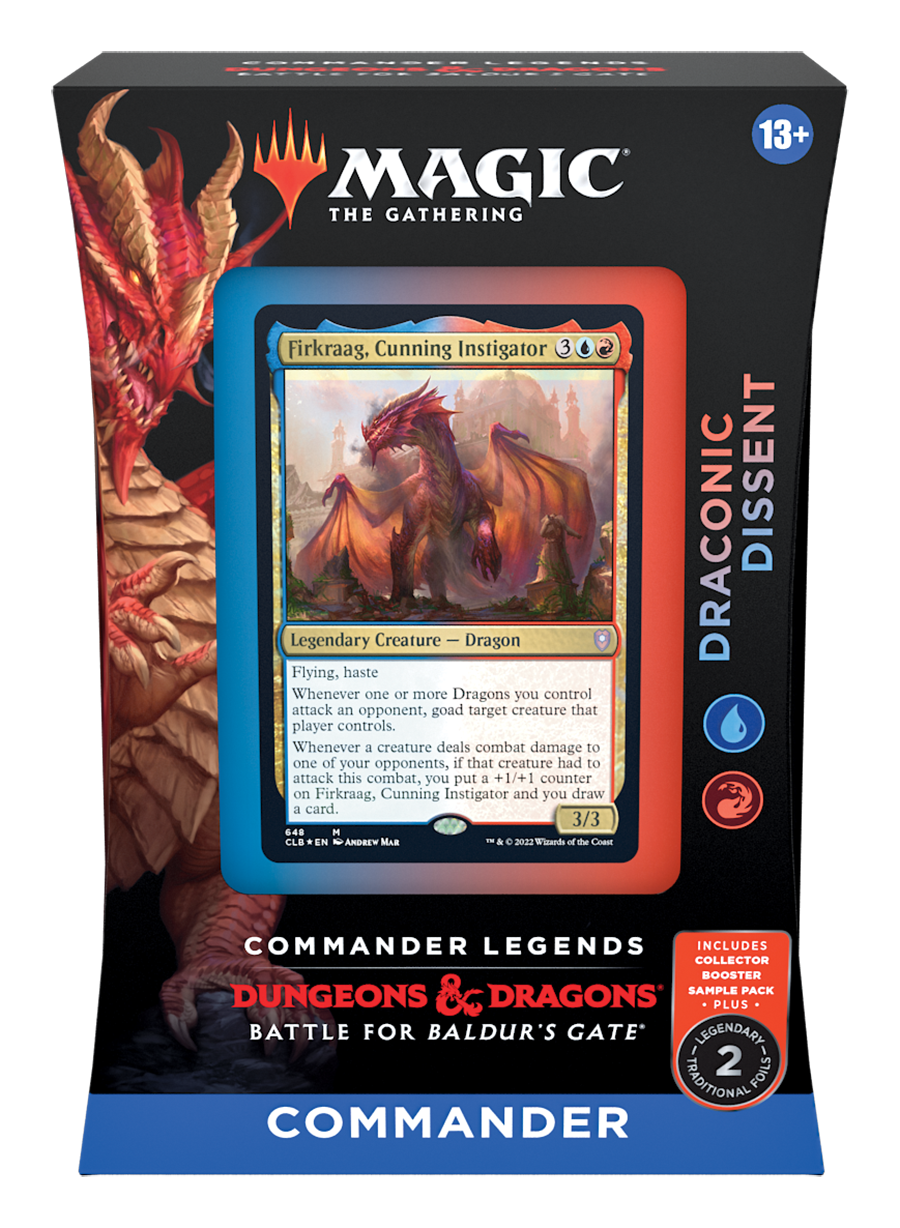 MTG Commander Legends: Battle for Baldur's Gate - Commander Deck (Draconic Dissent) MTG Sealed Magic: The Gathering   