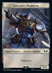 Astartes Warrior // Robot Double-Sided Token (Surge Foil) [Tokens] Warhammer 40,000 Tokens MTG Single Magic: The Gathering