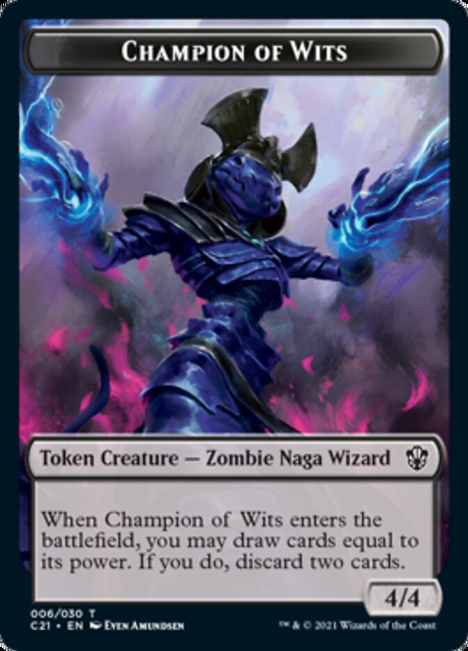 Eldrazi // Champion of Wits Double-Sided Token [Tokens] Commander 2021 Tokens MTG Single Magic: The Gathering
