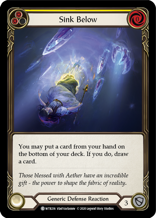 Sink Below (Yellow) [WTR216] Unlimited Edition Normal Flesh And Blood Single Flesh And Blood   