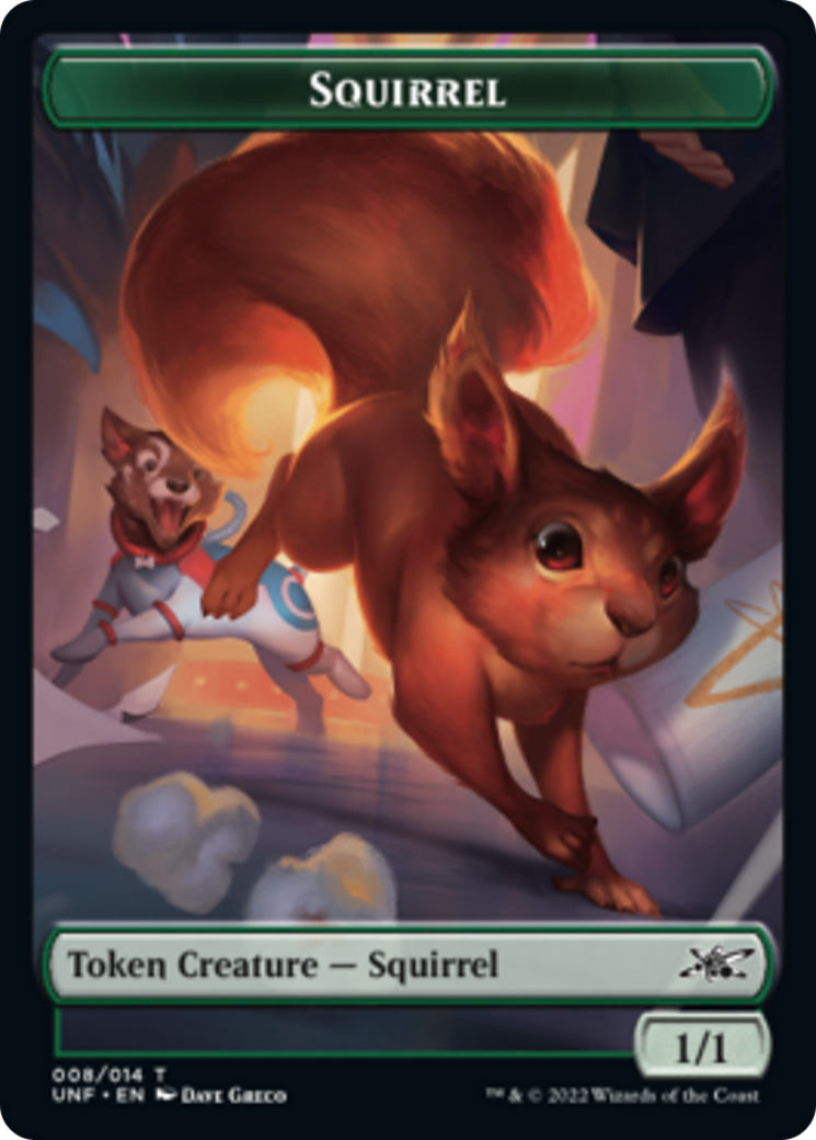 Squirrel // Balloon Double-Sided Token [Tokens] Unfinity Tokens MTG Single Magic: The Gathering