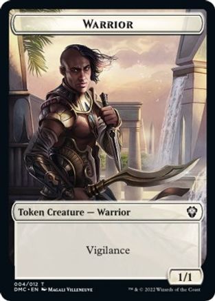 Zombie Knight // Warrior Double-Sided Token [Tokens] Dominaria United Commander Tokens MTG Single Magic: The Gathering