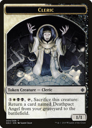 Cleric // Treasure Double-Sided Token [Ravnica Allegiance Guild Kit Tokens] MTG Single Magic: The Gathering   
