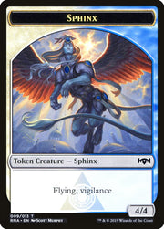 Bird // Sphinx Double-Sided Token [Ravnica Allegiance Guild Kit Tokens] MTG Single Magic: The Gathering   