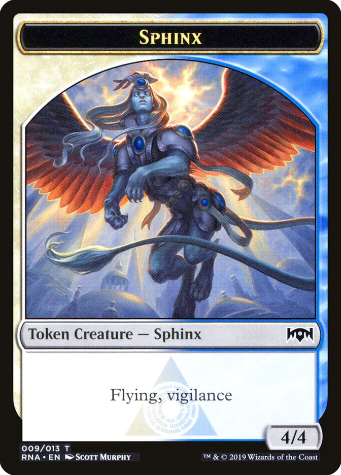 Bird // Sphinx Double-Sided Token [Ravnica Allegiance Guild Kit Tokens] MTG Single Magic: The Gathering   