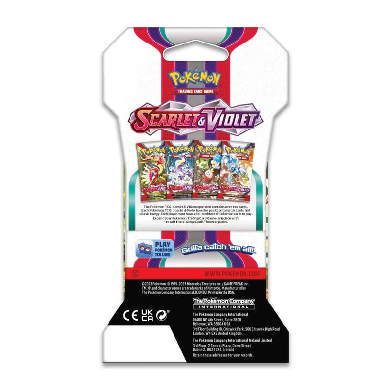 Pokémon Scarlet and Violet: Base Set - Sleeved Booster Pack Pokemon Sealed Pokémon