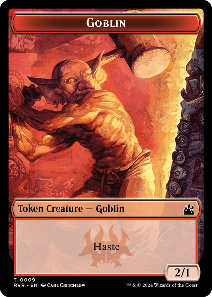 Bird // Goblin (0009) Double-Sided Token [Tokens] Ravnica Remastered Tokens MTG Single Magic: The Gathering