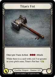 Embodiment of Lightning // Titan's Fist [U-ELE110] Unlimited Normal Flesh And Blood Single Flesh And Blood   