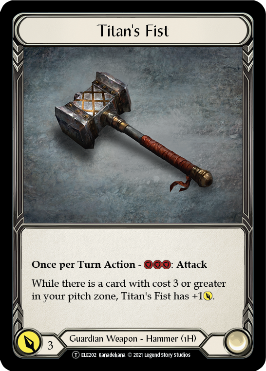 Embodiment of Lightning // Titan's Fist [U-ELE110] Unlimited Normal Flesh And Blood Single Flesh And Blood   