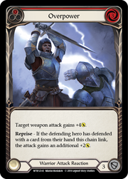 Overpower (Red) [WTR123-R] Alpha Print Normal Flesh And Blood Single Flesh And Blood   