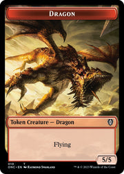Kobolds of Kher Keep // Dragon Double-Sided Token [Tokens] Phyrexia: All Will Be One Commander Tokens MTG Single Magic: The Gathering