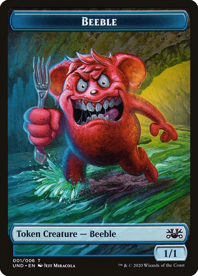 Beeble // Dragon Double-Sided Token [Tokens] Unsanctioned Tokens MTG Single Magic: The Gathering