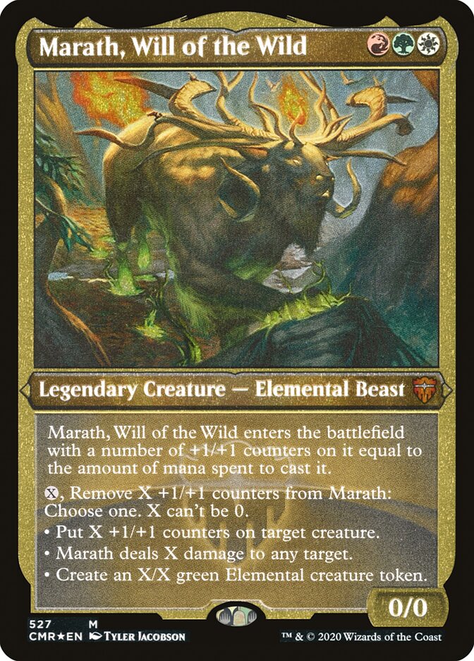 Marath, Will of the Wild (Etched) [Commander Legends]