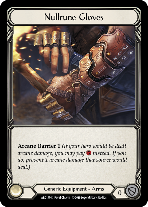 Nullrune Gloves [ARC157-C] 1st Edition Normal Flesh And Blood Single Flesh And Blood   
