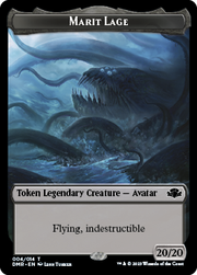 Goblin // Marit Lage Double-Sided Token [Tokens] Dominaria Remastered Tokens MTG Single Magic: The Gathering
