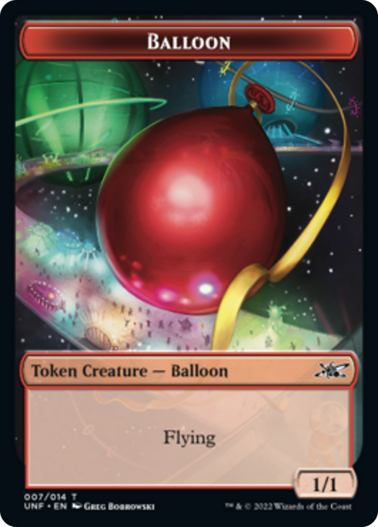 Teddy Bear // Balloon Double-Sided Token [Tokens] Unfinity Tokens MTG Single Magic: The Gathering