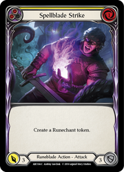 Spellblade Strike (Yellow) [ARC104-C] 1st Edition Rainbow Foil Flesh And Blood Single Flesh And Blood   