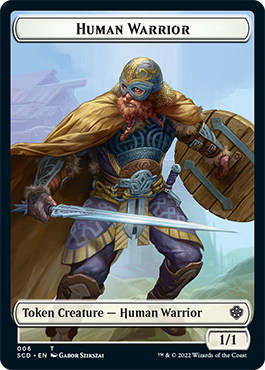 Insect // Human Warrior Double-Sided Token [Starter Commander Decks] MTG Single Magic: The Gathering   