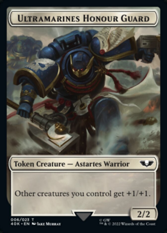 Soldier (003) // Ultramarines Honour Guard Double-Sided Token [Tokens] Warhammer 40,000 Tokens MTG Single Magic: The Gathering