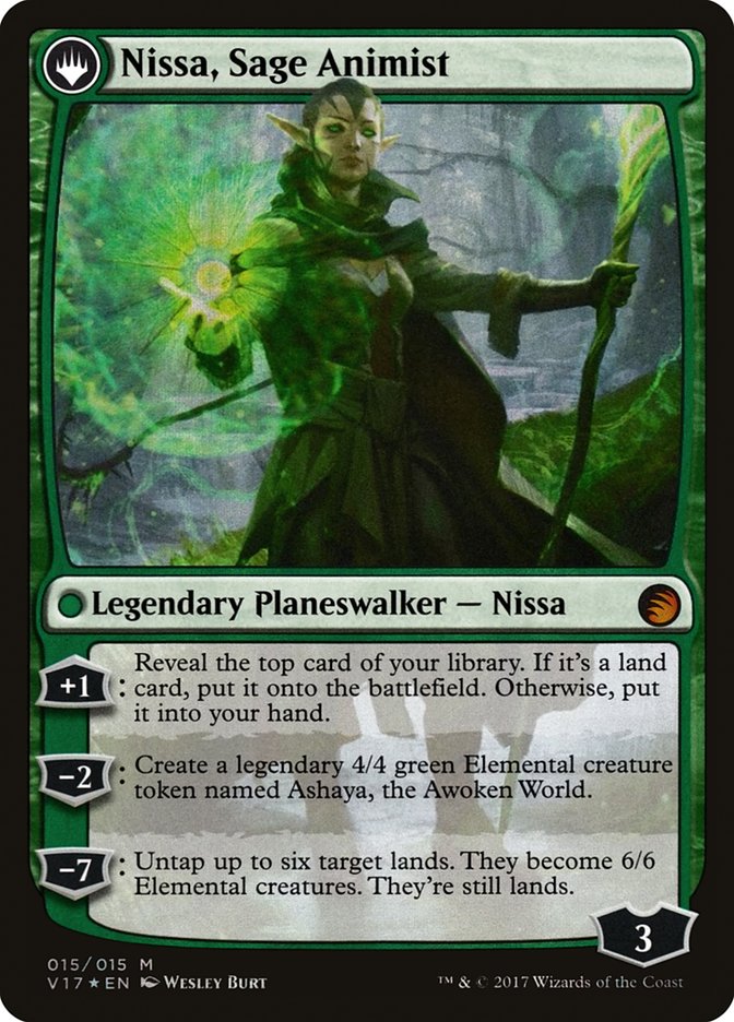Nissa, Vastwood Seer // Nissa, Sage Animist [From the Vault: Transform] MTG Single Magic: The Gathering   