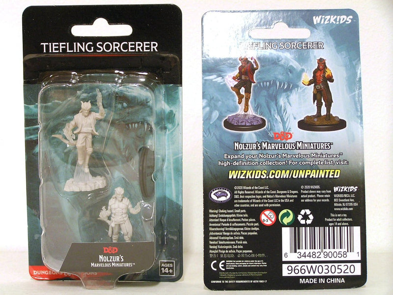 D&D Nolzur's Marvelous Miniatures: W12 Male Tiefling Sorcerer Unpainted Miniatures WizKids