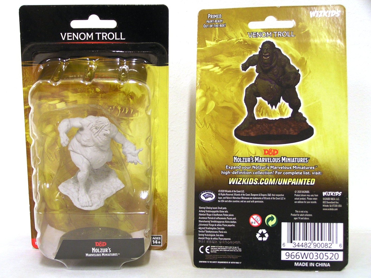 D&D Nolzur's Marvelous Miniatures: W12 Venom Troll Unpainted Miniatures WizKids